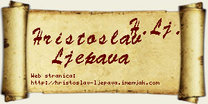 Hristoslav Ljepava vizit kartica